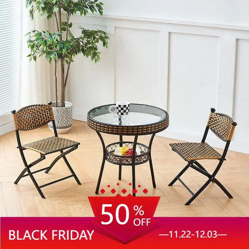 

Office Balcony Folding Garden Chair Rattan Patio Outdoor Camping Chairs Ultralight Sedie Da Giardino Patio Furniture WK50GC