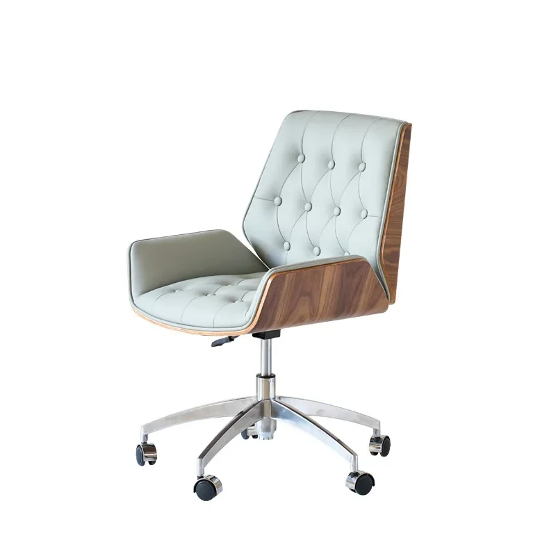 Simple household rotating liftable computer chair