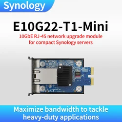 10GbE RJ-45 network upgrade module for compact Synology servers Maximize bandwidth to tackle heavy-duty applications