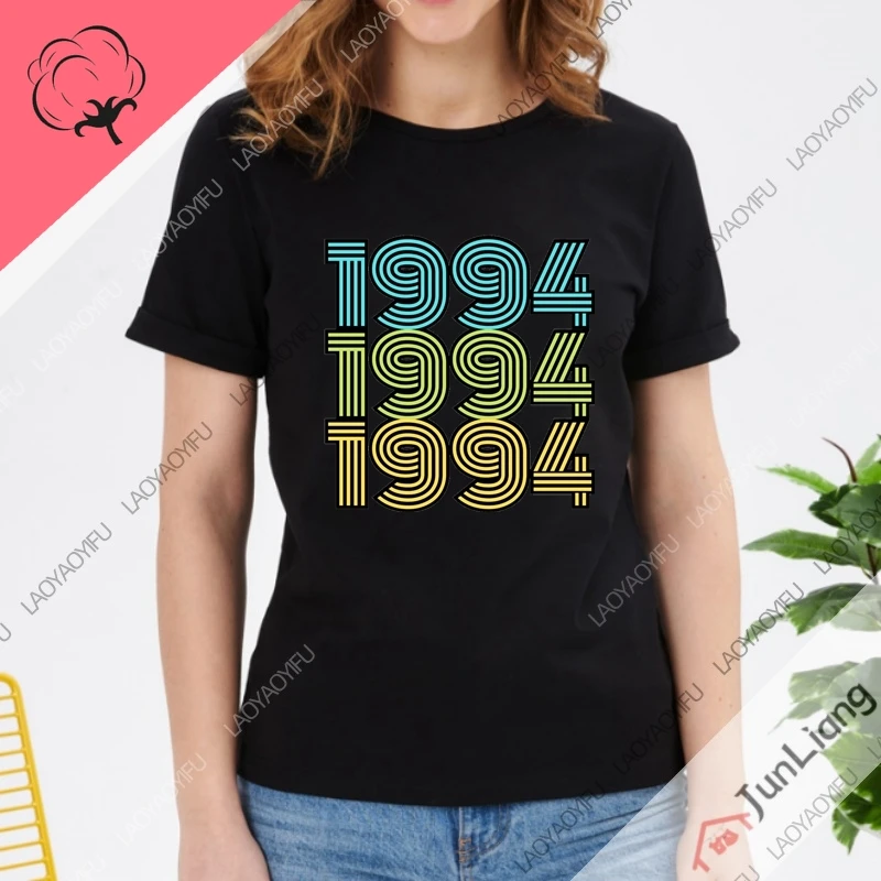 Gift Short Sleeve Tee 1994 Birthday Classic Men's Clothing 100% Cotton Women's T-shirt Y2k Streetwear Mens Clothes Funny Gifts