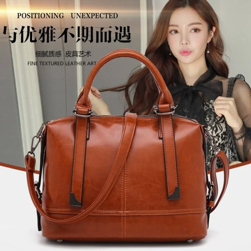

Fashionable High End Women Handbag Classic Elegant Designer Paris Leather Ladies Messenger Bag Vintage Bag