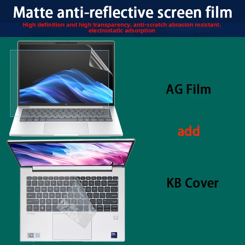 For HP EliteBook 6 G1i/G1q/G1ah/G1a 14 Keyboard Film Laptop Screen Toughened Film Anti-Blue Film Anti-Reflective Film Protective