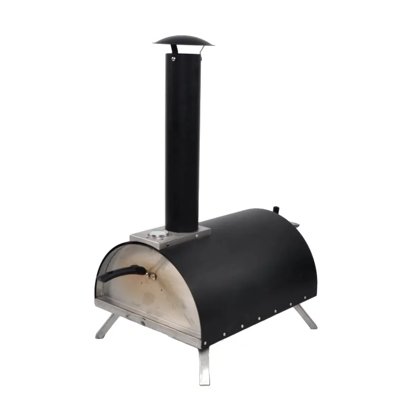 Mini outdoor portable wood pellet pizza oven for camping