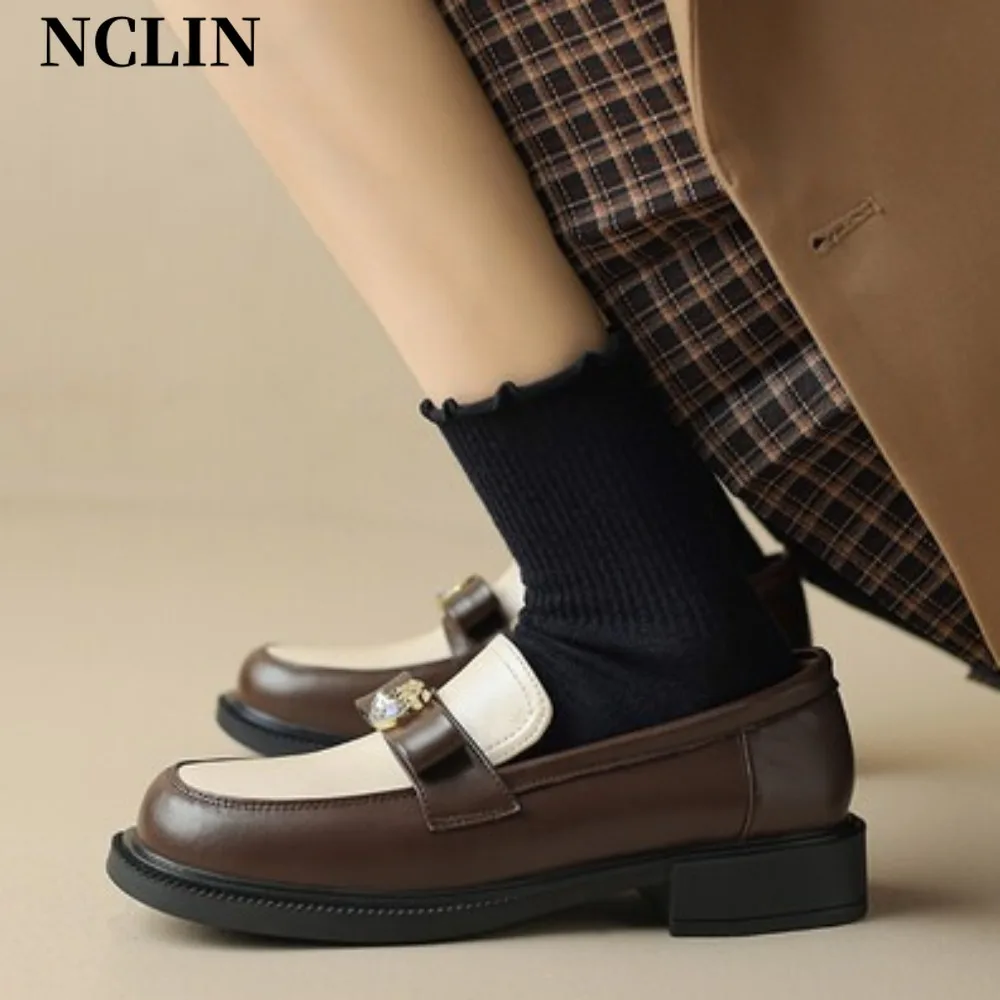 

Luxury Designer Women Loafers Flat Shoes Female Height Increasing Black Footwear Slip-on Woman Moccasins Casual Zapatos Mujer