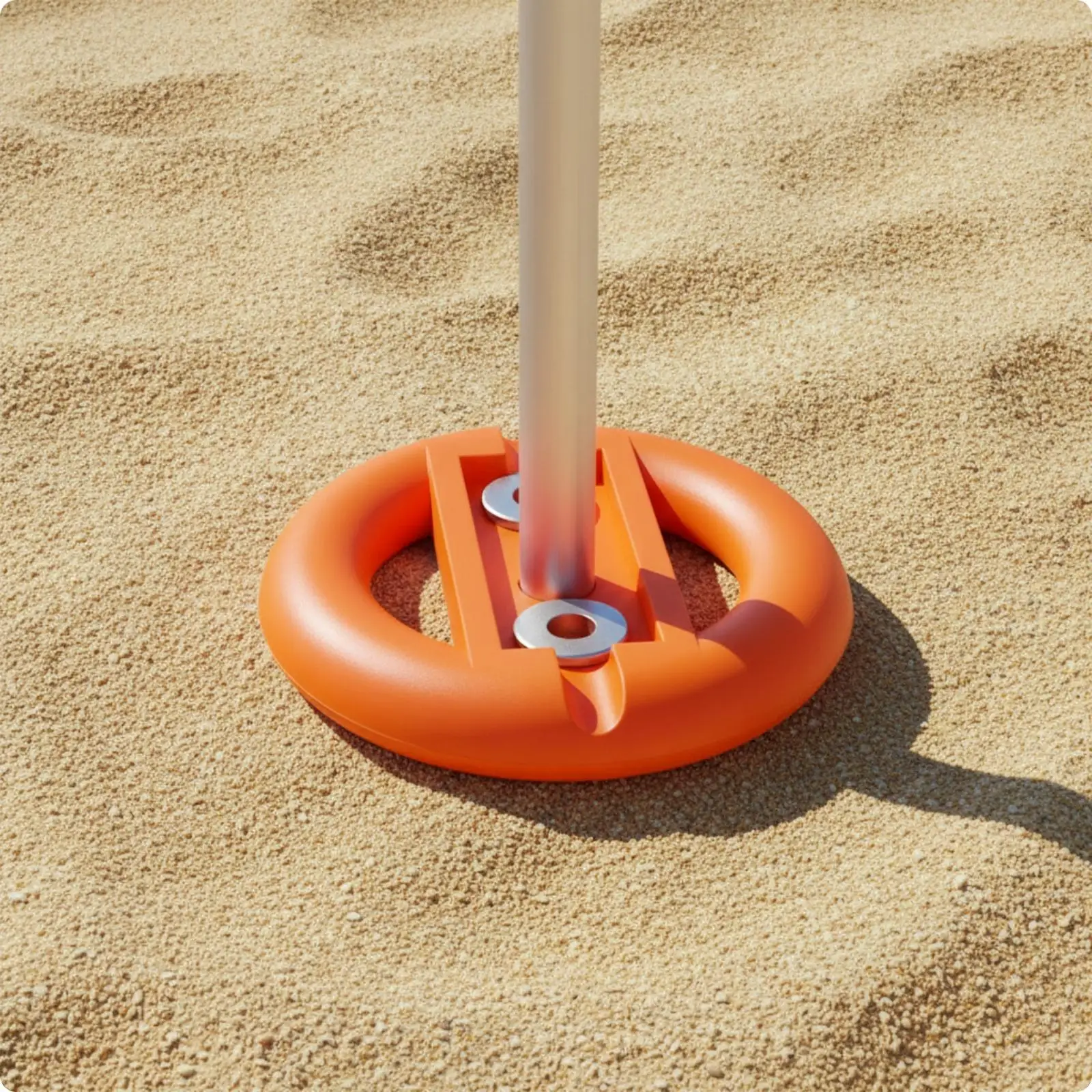PP Awning Base Pad for Canopy Legs Wide Round Foot Plate Ground Support Anti Movement Stabilizer for Camping and RV Use
