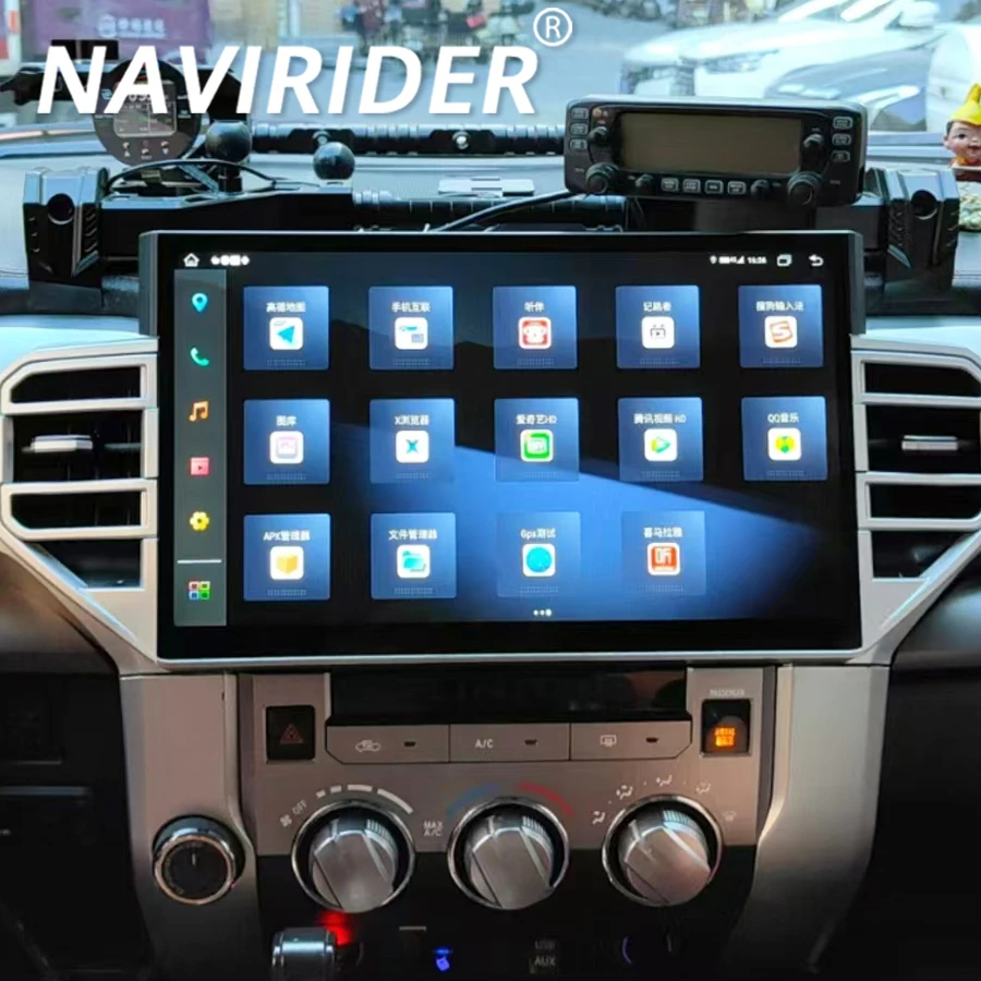 

Автомобильный радиоприемник с GPS-навигацией, мультимедийный стерео видеоплеер 14,6 дюйма для Toyota Tundra 2014-2019, Sequoia QLED экран Android 13 CarPlay