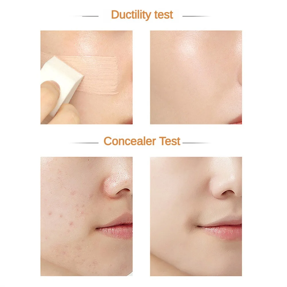 1/3/5PCS Moisturizing Liquid Foundation Delicate Concealer Two-color Makeup Front Milk Facial Products