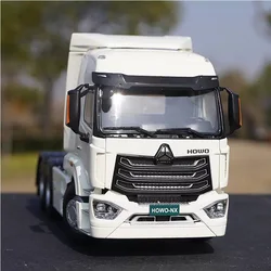 Diecast 1:24 Scale Sinotruk HOWO-NX MAX Tractor Trailer Truck Alloy Model Collection Souvenir Display Ornaments