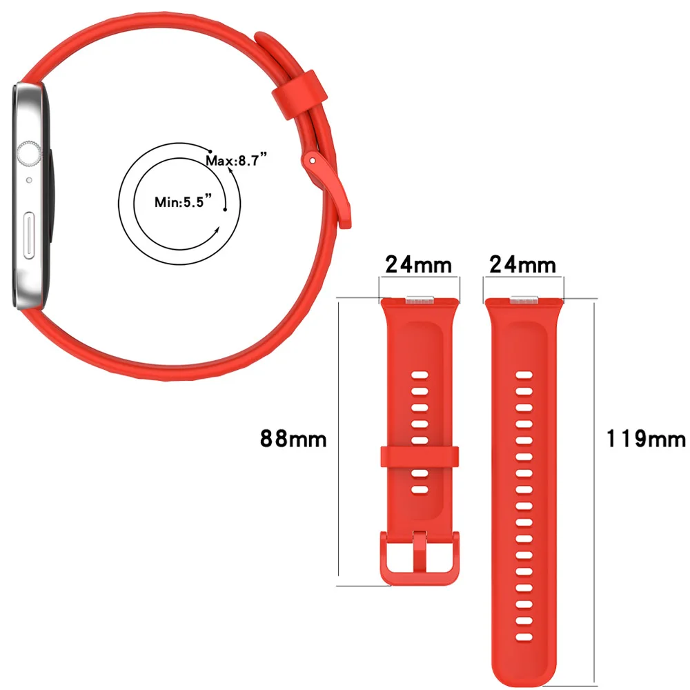 Soft Silicone WatchBand For huawei watch fit 3 Strap Wristbands Bracelet For Huawei Watch Fit3 WristBand Replacement Accessories