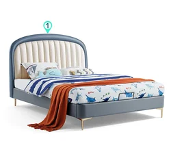 Children's bed girl minimalist modern bedroom single bed