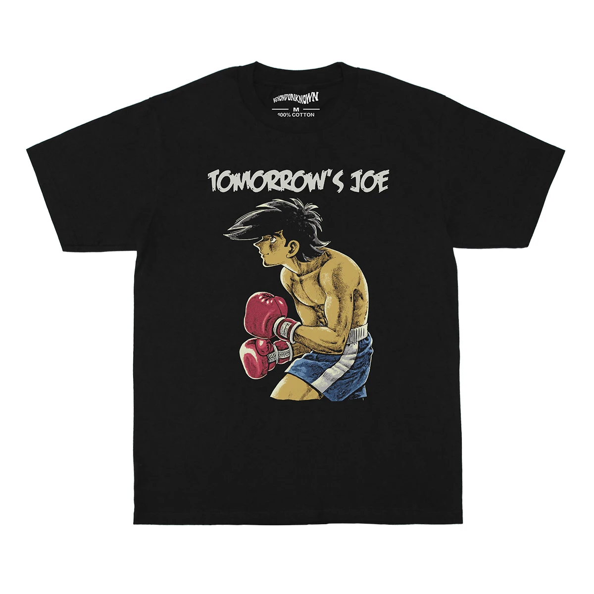 Men's Washed Cotton Anime T-Shirt O-Neck, Short Sleeve