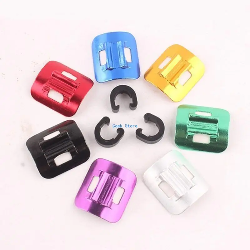 

11UE 10lots Bicycles Brake Wire Clamps Bicycles Shifter Brake Line Guide Clamp