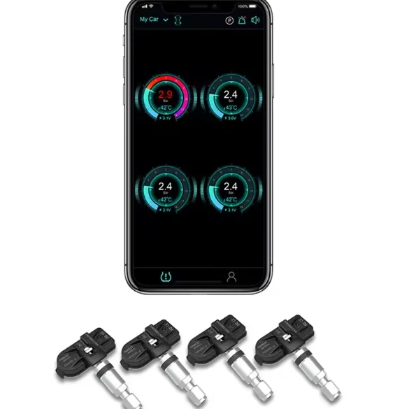 sensor tire pressure monitoring system tire wireless car safety 4 wheel car
