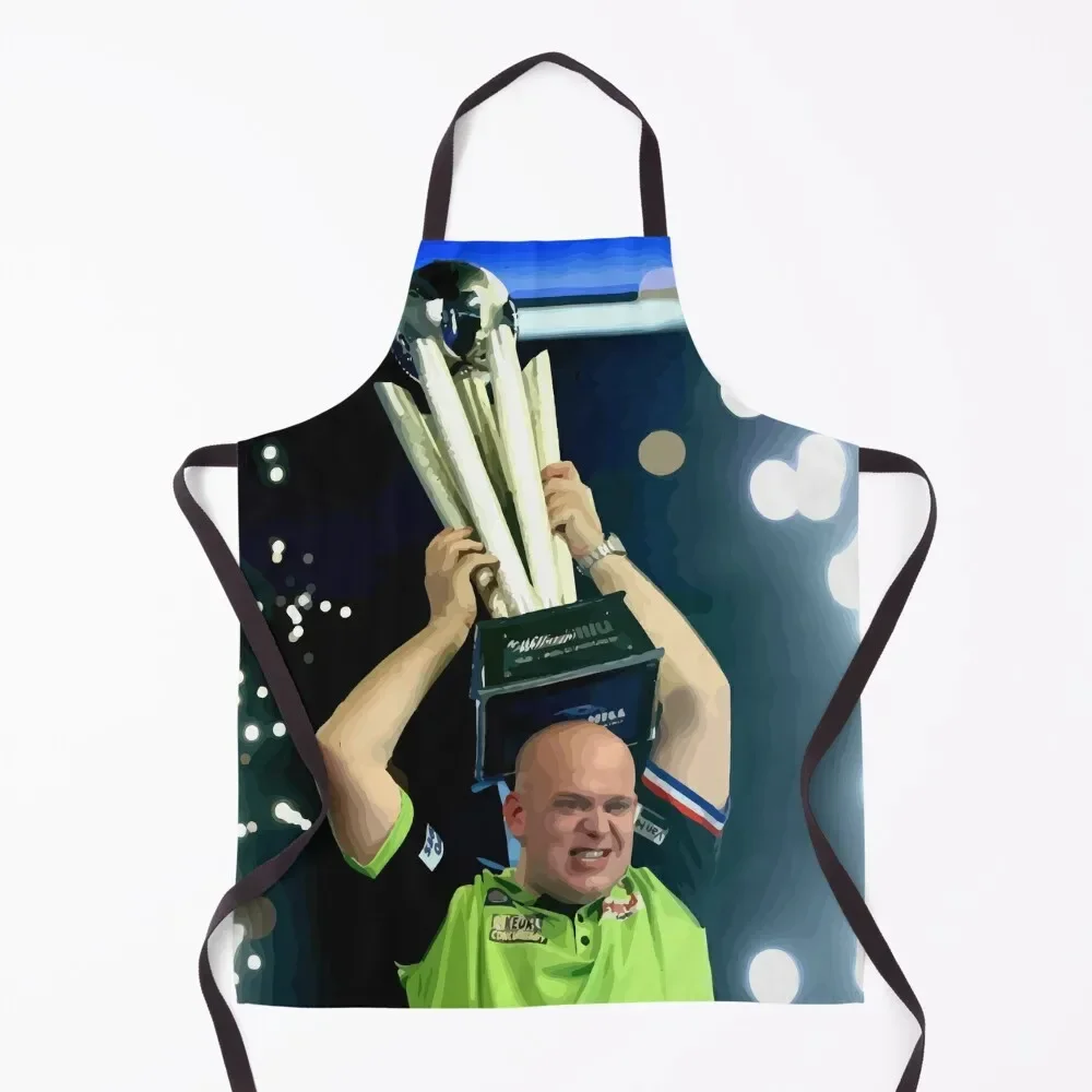 Michael Van Gerwen Champion Apron Men gift professional kitchen Things For The Home Korean Apron