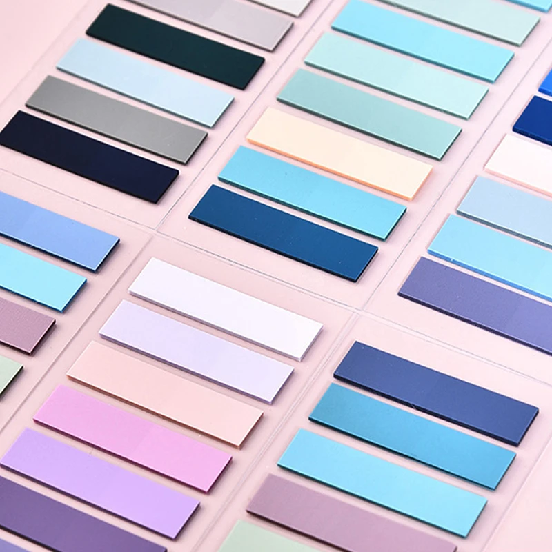 200 Pcs Multicolor Sticky Index Tabs Strip Index Tabs Writable Page Sticky Notes With Ruler For Page Marking Classify File