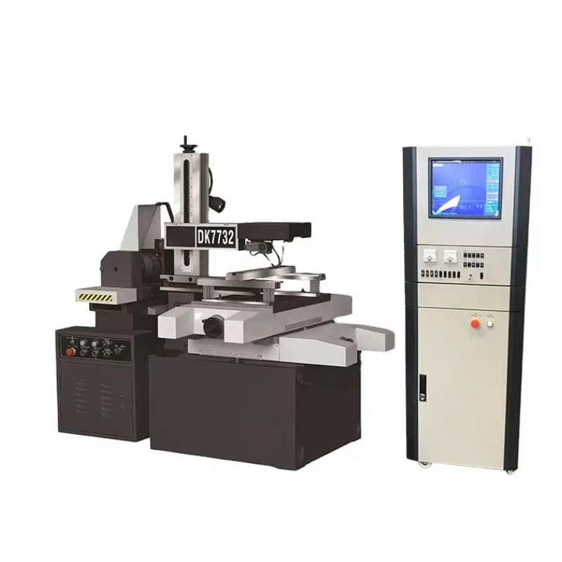Small CNC Wire EDM Electric-erosion Cutting Machine DK7735 High Speed Cnc Wire Cut Edm Machine With Rongben Droand Z Axis Motor