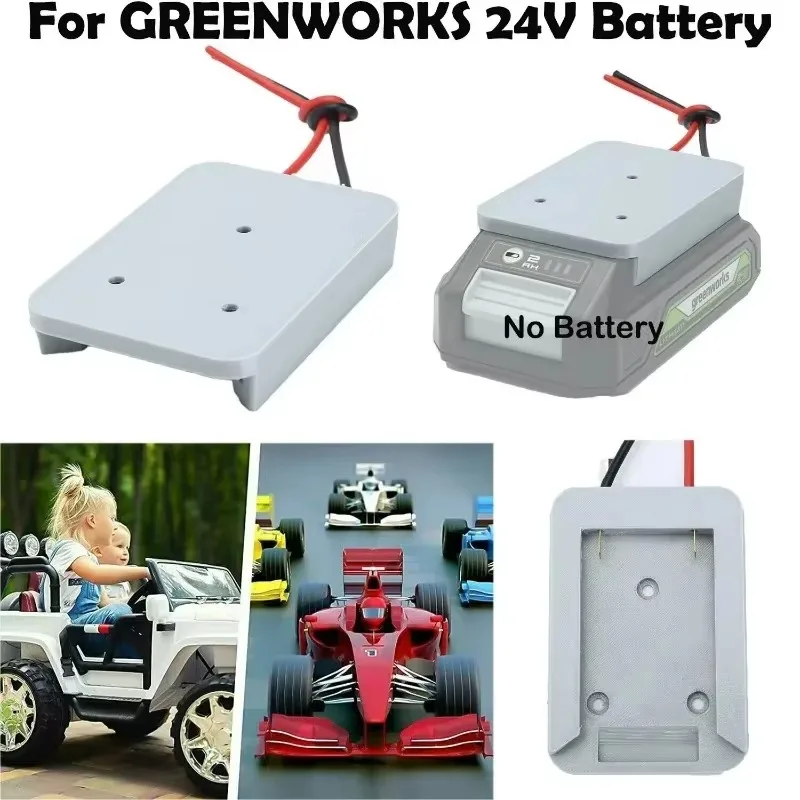 Imagem -02 - para Greenworks 24v Adaptador de Bateria de Íon-lítio para Rodas Elétricas Robóticas Faça Você Mesmo 14awg Fios Bateria Não Incluída