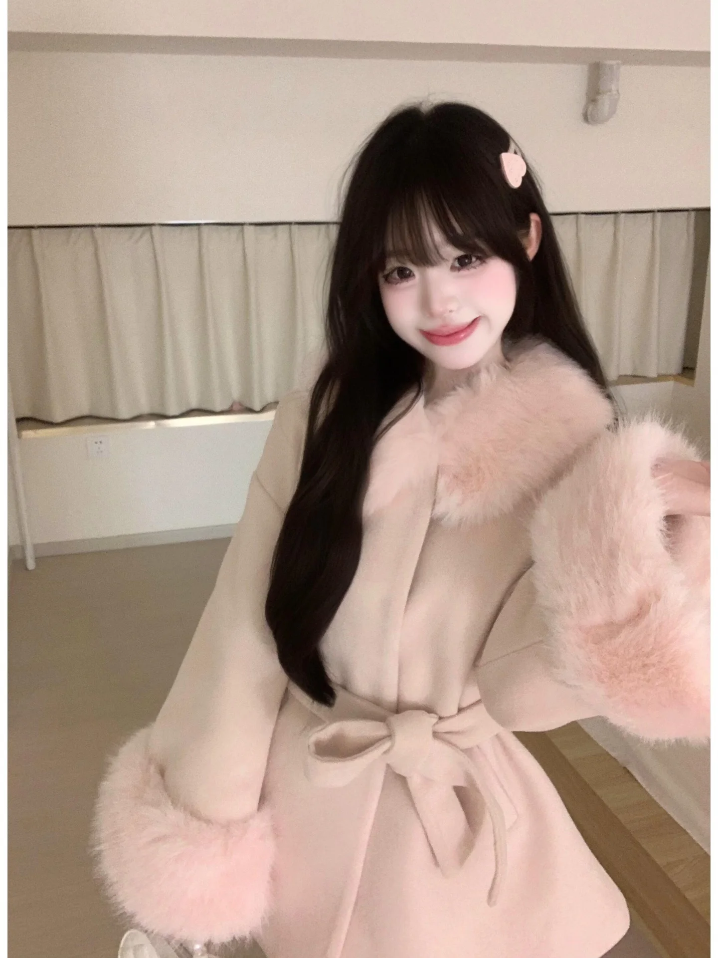 

Изысканное демисезонное пальто Sweet Rich Miss с хлопковой подкладкой, поясом и эффектом омоложения, удлиненное, средней длины, для элегантных женщин