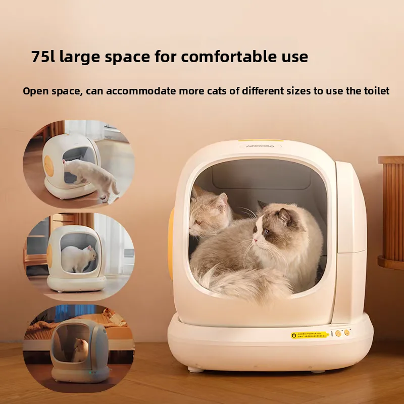 Extra Large Automatic Cat Litter Box C20/C40, APP Direct Connect No Lock, Smart Self-Cleaning Cat Toilet for Global Use