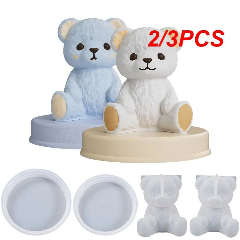 2/3PCS Soap Making Accessories Easy To Demold Three-dimensional Mold Flexible Lovely Crafts Resin Crafts Easy To Use