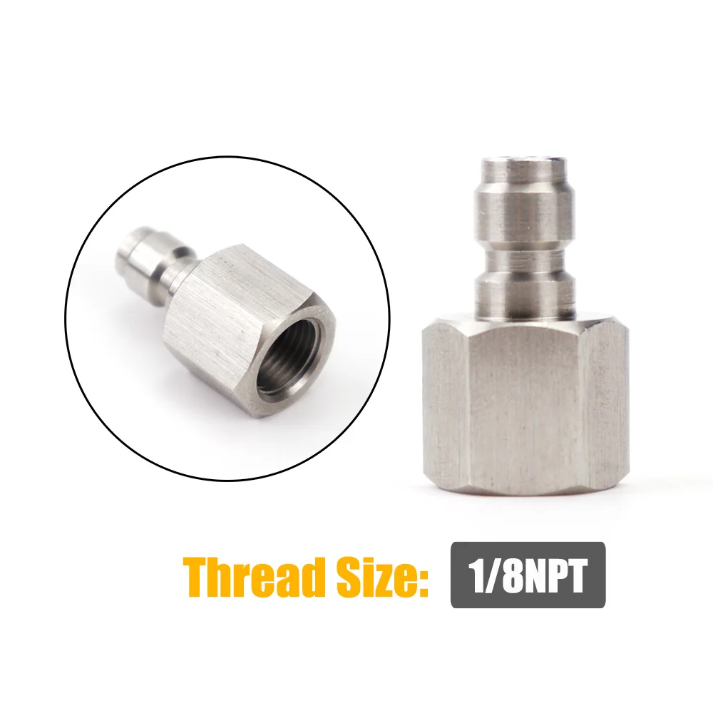Hochdruck 8MM Foster Quick Disconnect Männlich Weiblich Adapter Füllnippel Blind Plug Gewinde 1/8NPT & 1/8BSP & M10 * 1