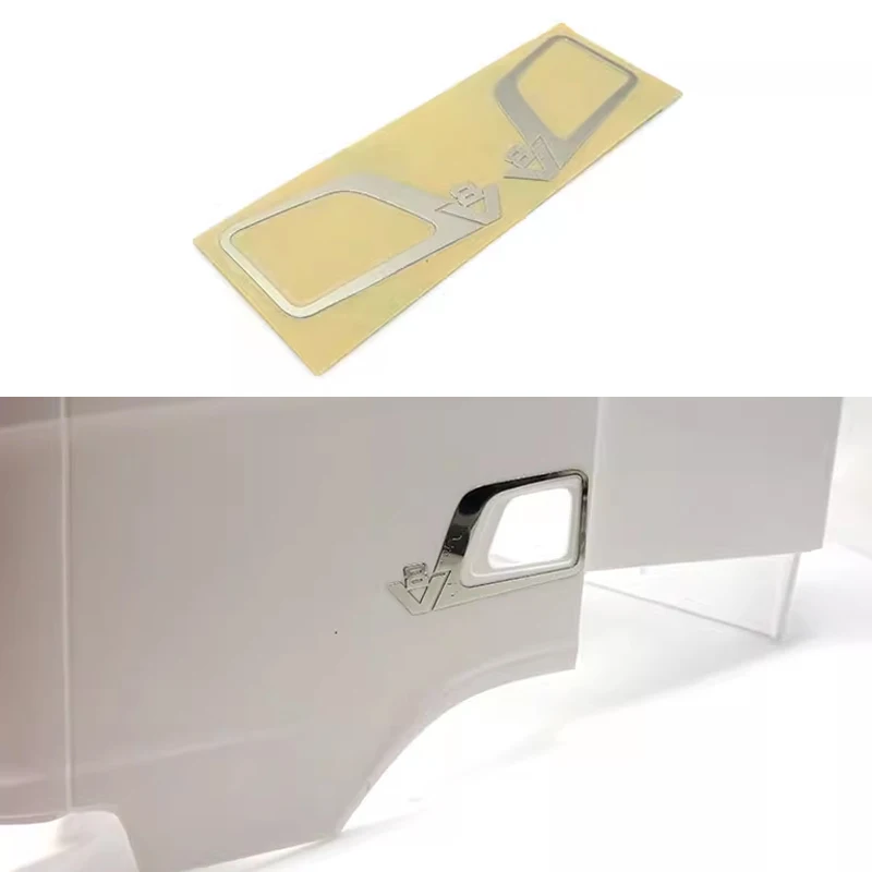 Door Handle Decorate Metal Sticker for 1/14 Tamiya RC Truck Trailer Tipper New Scania 770S 56368 Diy Parts