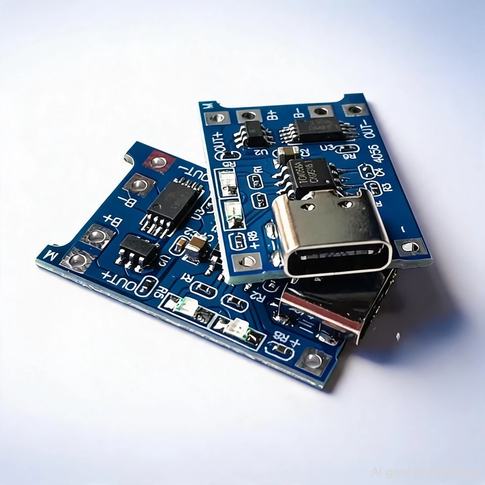 2/5PCS 5V 1A Micro/Type-C/Mini 18650 TP4056 Modulo caricabatterie per batterie al litio Scheda di ricarica con protezione Doppie funzioni Li-ion 2028