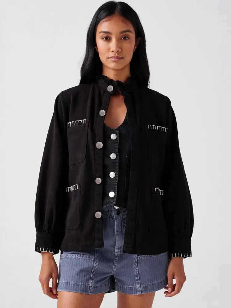 

Осень-зима, женская модная джинсовая однобортная водолазка, прямые куртки, винтажное модное пальто, уличные куртки, пальто