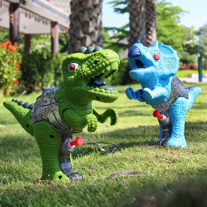 Internet Celebrity Simulation Dinosaur Water Gun Tyrannosaurus Children Press Water Gun Triceratops Summer Water Toys