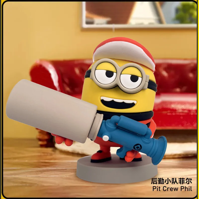 Despicable Daddy 4 Hot Selling Minions Toys Handmade Blind Box Movie Accessories Co branded Doll Doll Car Ornament Butt Cannon