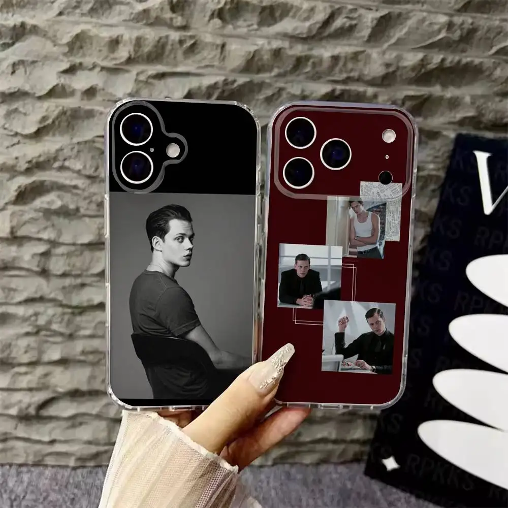 حافظة هاتف Bill Skarsgard لهاتف iPhone 6,16,15,14,13,12,11,17 Pro,Max,Plus,X,XS,XR,SE,غطاء ناعم شفاف صغير