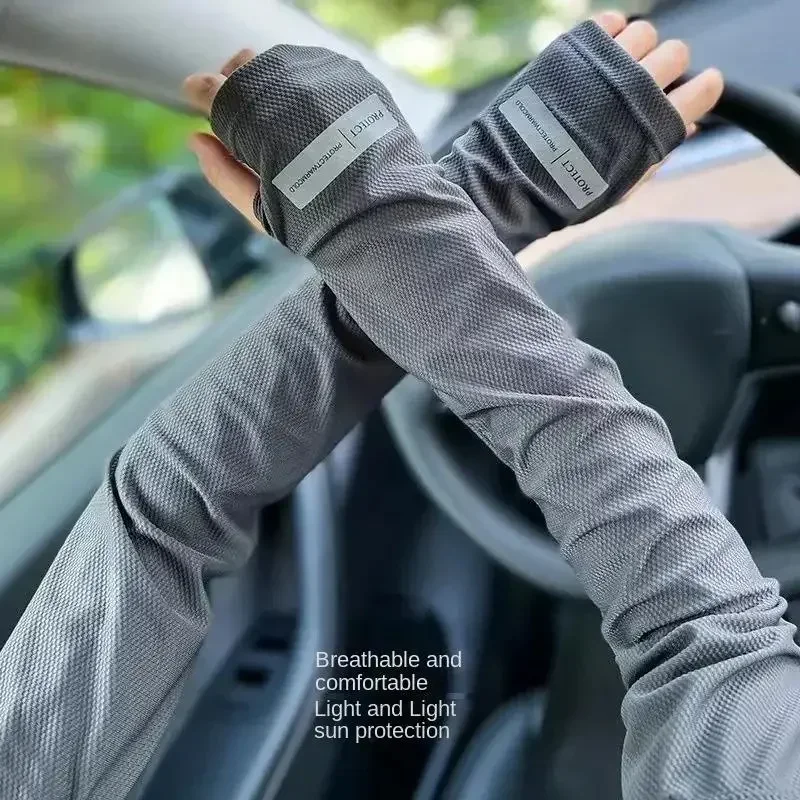 

1 Pair Oversized Ice Sleeves For Men, Summer Outdoor Loose Sleeves With UV Protection