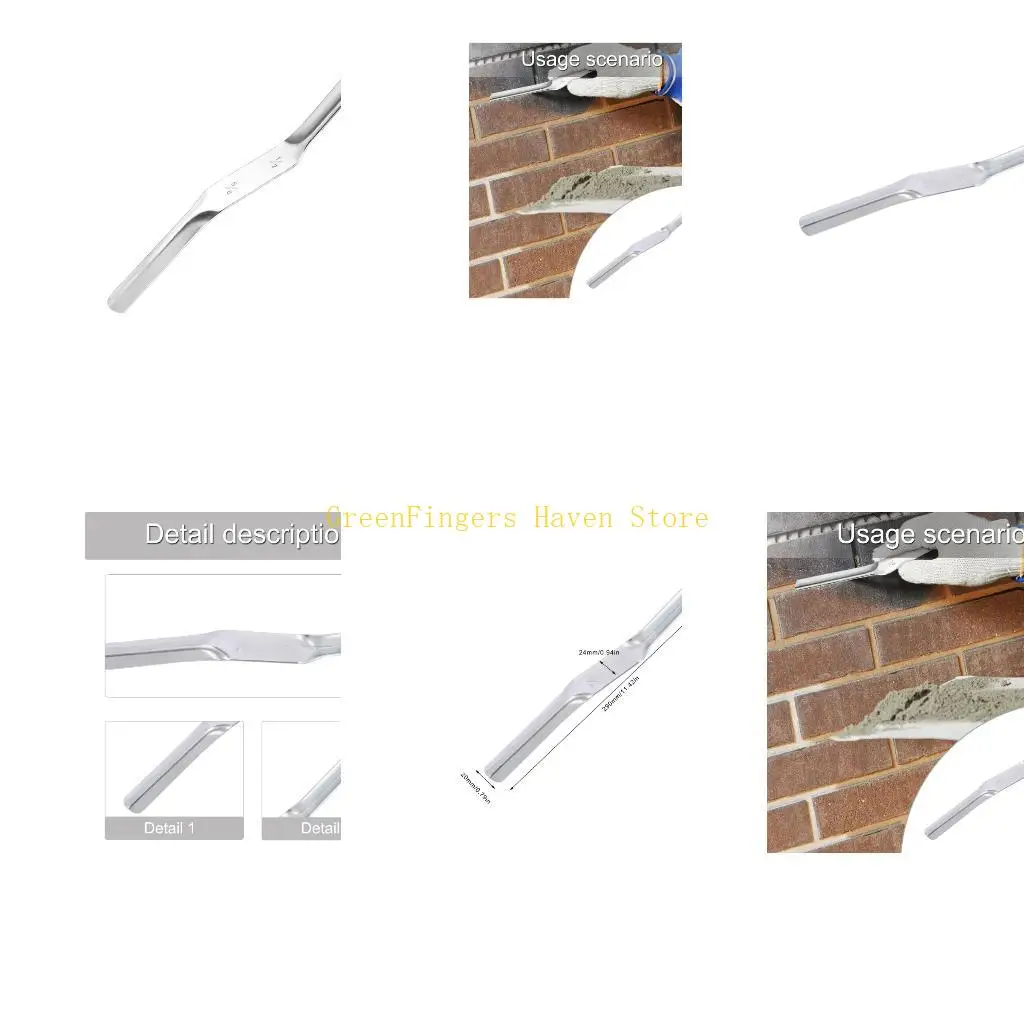 F68D Carbon Steel Grout Bag Set With Brick Jointer and Tuck Pointers for Tile Work