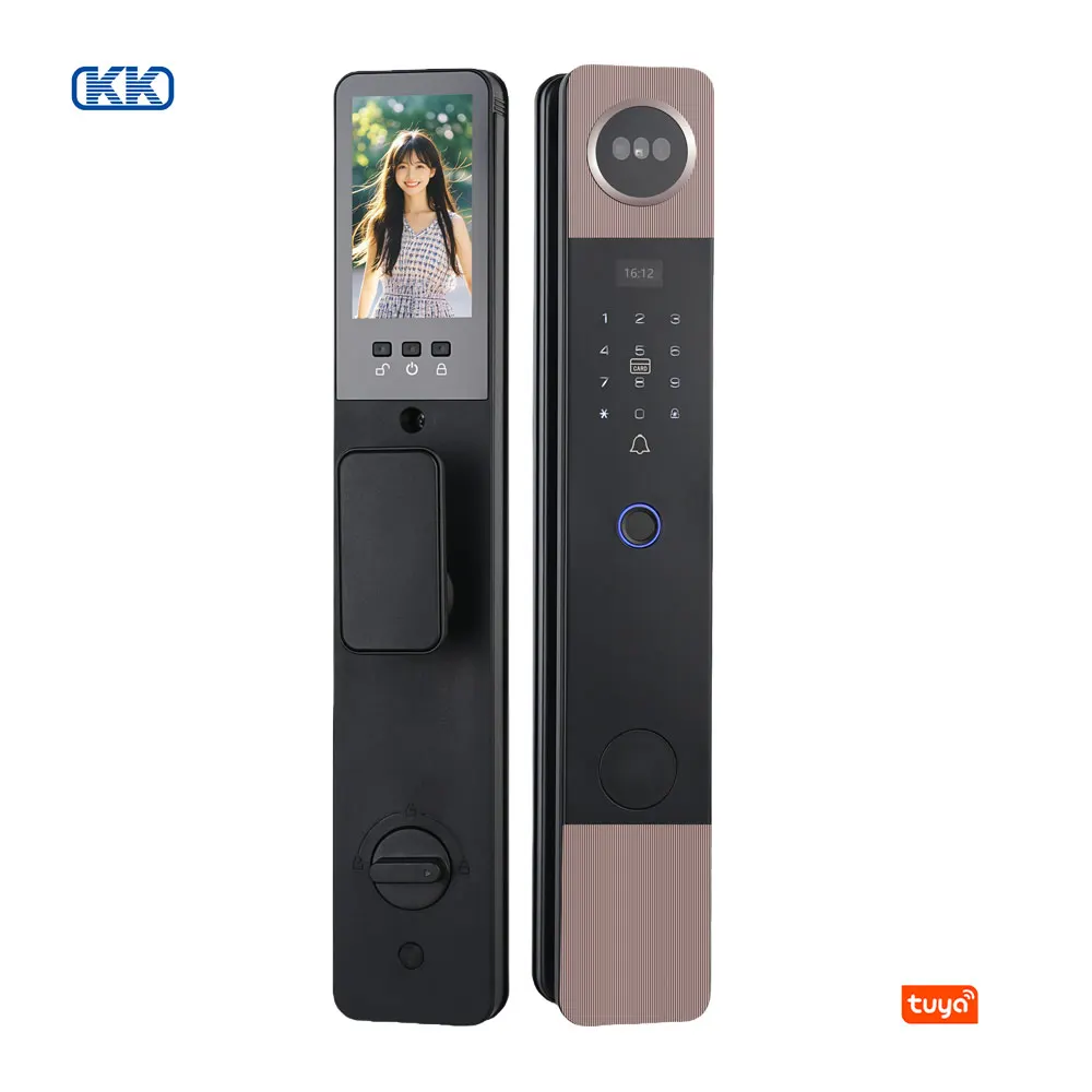 

Tuya Smart Door Lock App Remote Control Video Intercom Face Recognition Fingerprint Card Unlock Multi Language Support