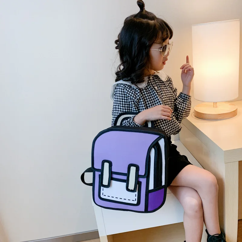 Ragazze Y2K zaino carino borse da scuola per bambini studente Kawaii zainetto giappone Anime Cartoon Book Bag bambini viaggiano zaini divertenti