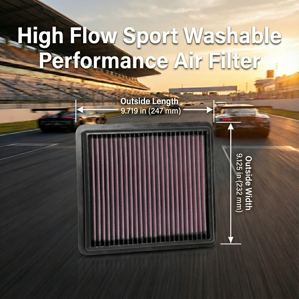 

Высокопроизводительный спортивный моющийся воздушный фильтр для Geely Bo Yue, Coolray, Proton X50, X70 2016-2025, 1.5, 1.8, 2.0, 33-3103, 2032007600