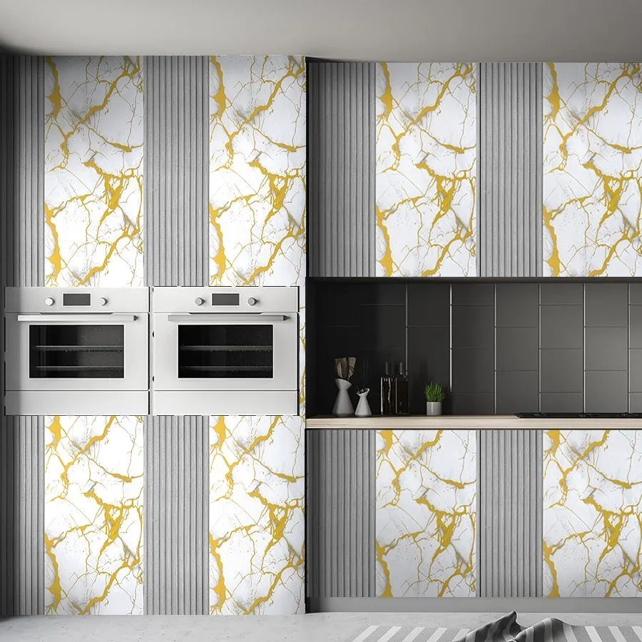 1 Roll Waterdrop Butterfly Peel & Stick Wallpaper Waterproof Self Adhesive Contact Paper for Bedroom Furniture Cabinet Decor