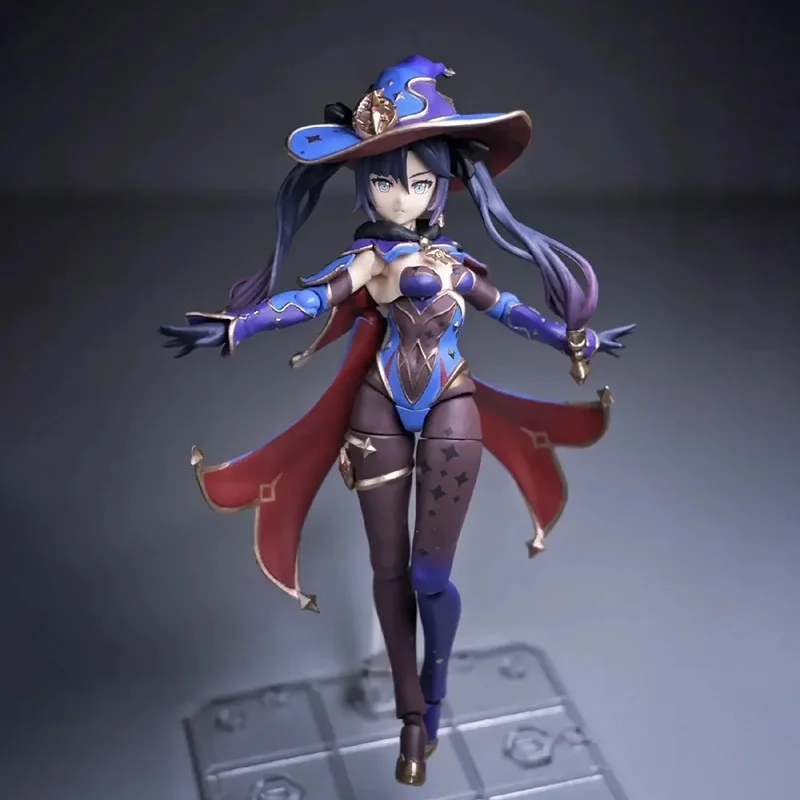 

Anime 22cm Genshin Impact Mona Figure Astral Reflection Mona Action Figure Hu Tao Paimon Klee Qiqi Figure Collectible Doll Gifts