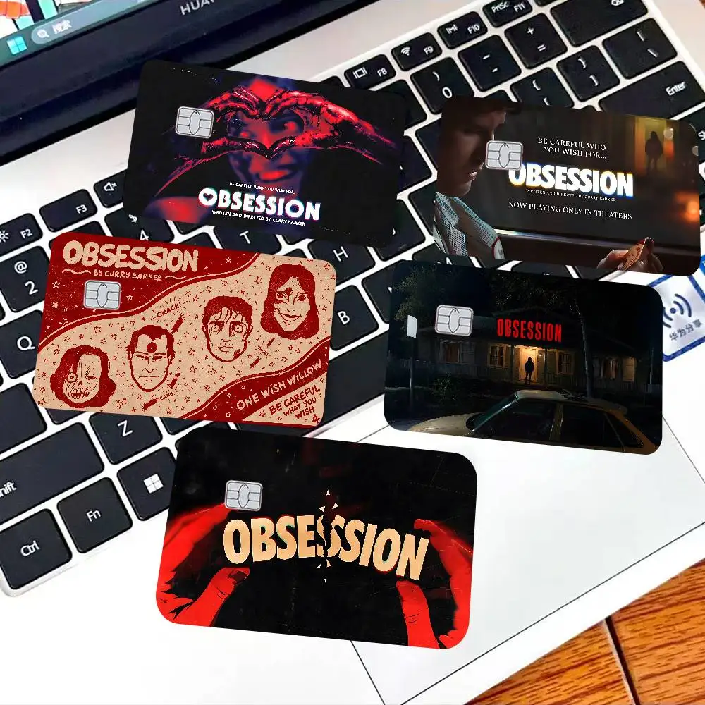 Horror Movie Obsession Credit Card Skin Stickers for VISA Bank Card Transportation Card Waterproof Sticker Women Gift