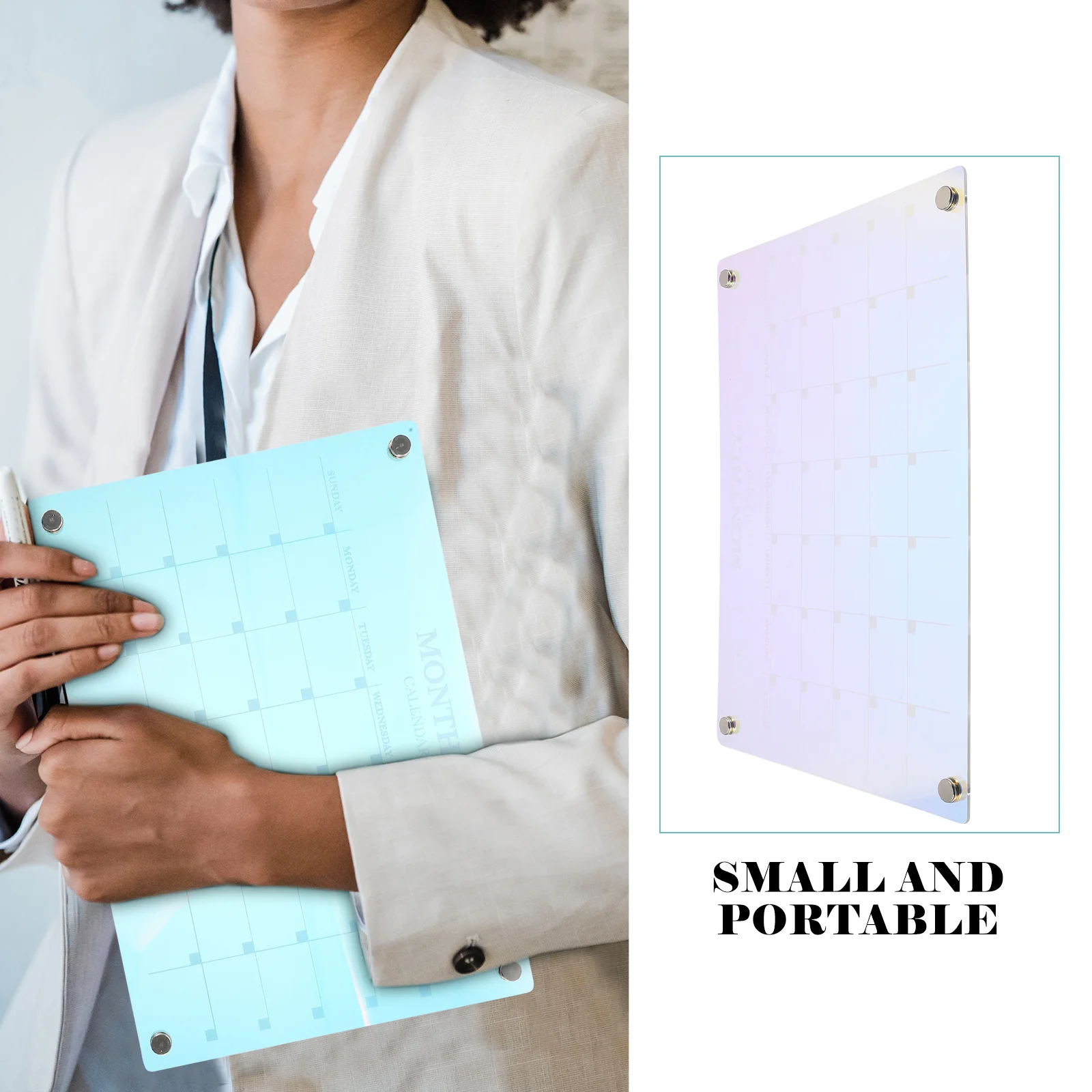 Reusable Weekly Planner Magnetic Writing Board Advent Calendar for Children Monthly Fridge Schedule