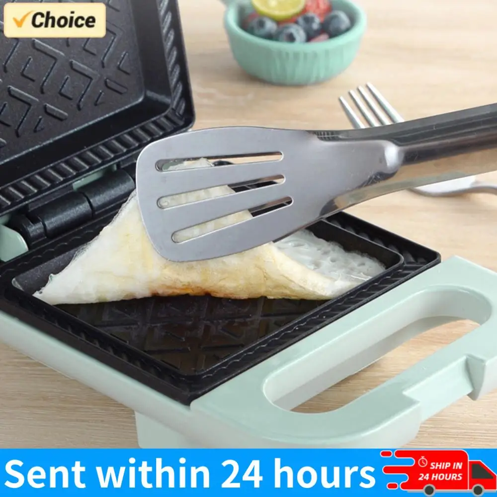 Electric Sandwich Maker Bread Presser with Non-Stick Coating Panini Press Portable Light Food Making Machine for Home Kitchen