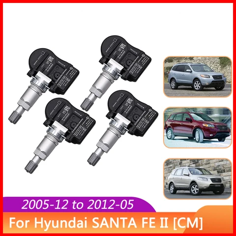 Для 2005-2012 Hyundai Santa Fe Ii [CM] 52933-2B000 529332B000 TPMS 433 МГц Датчик контроля давления в шинах