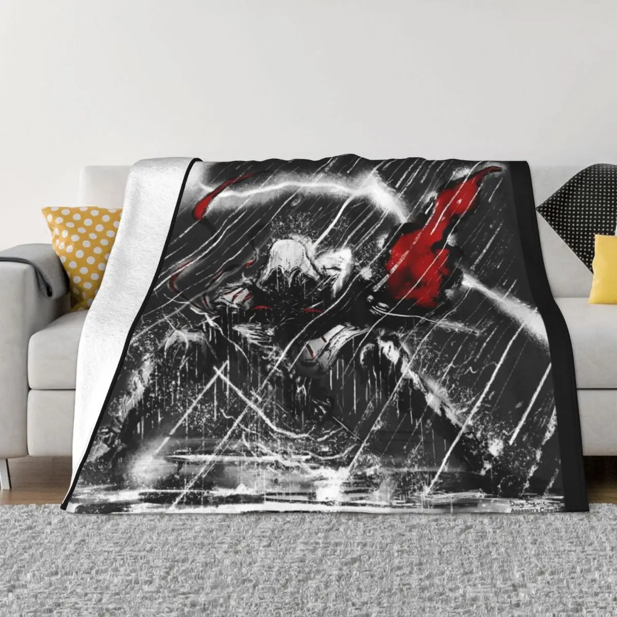 

Assassin’s Creed Thunder Throw Blanket Kid'S Blanket For Sofa Sofa Blankets