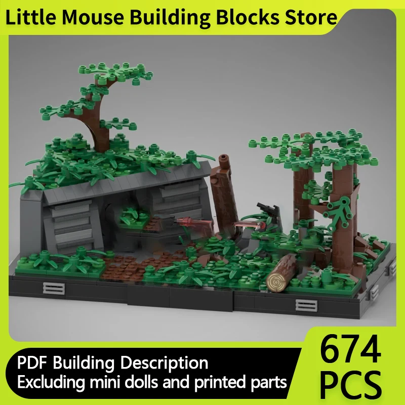 

Star Movies Model MOC Building Bricks Cave Entrance Battle Scene Modular Technology Gifts Children Toys Suit Holiday Assemble