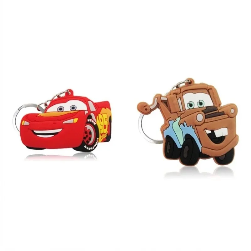 Disney Cartoon Pixar McQueen Car Keychain Anime Handsome Keyrings for Bags Key Pendants Decoration Accessories Kid Birthday Gift