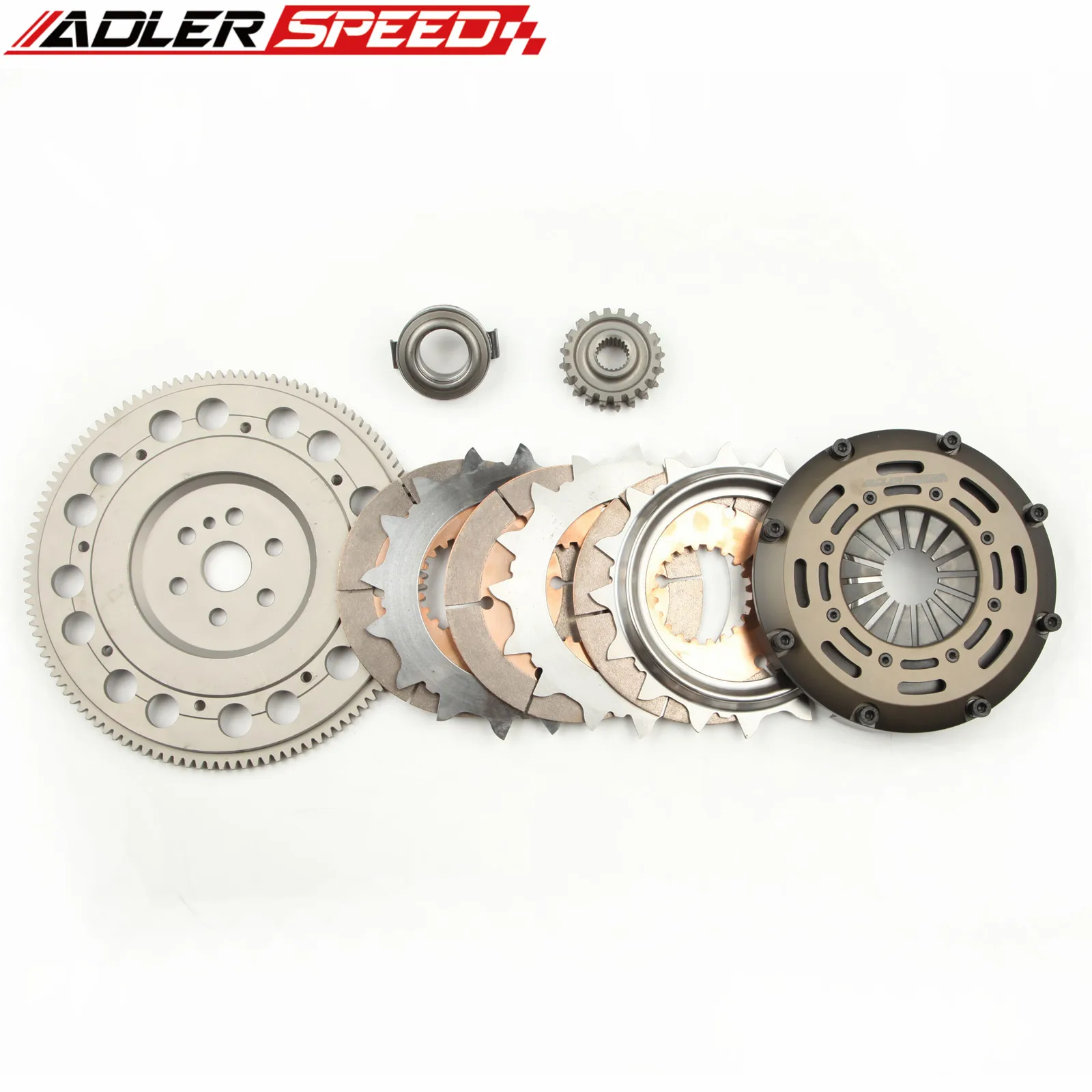 

ADLERSPEED RACING CLUTCH TRIPLE DISC MEDIUM FLYWHEEL KIT For 93-03 Mazda MX-6 ,626 ,Mazdaspeed Protege , Protege5 2.0L DOHC 4cy