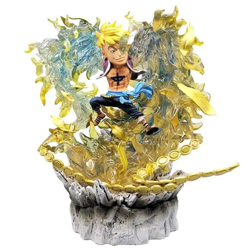 One Piece Anime Figurine Model GK rufy Action Figure Blackbeard Figures Kaidou Statue Collection Toy Marco Doll Teach Figma