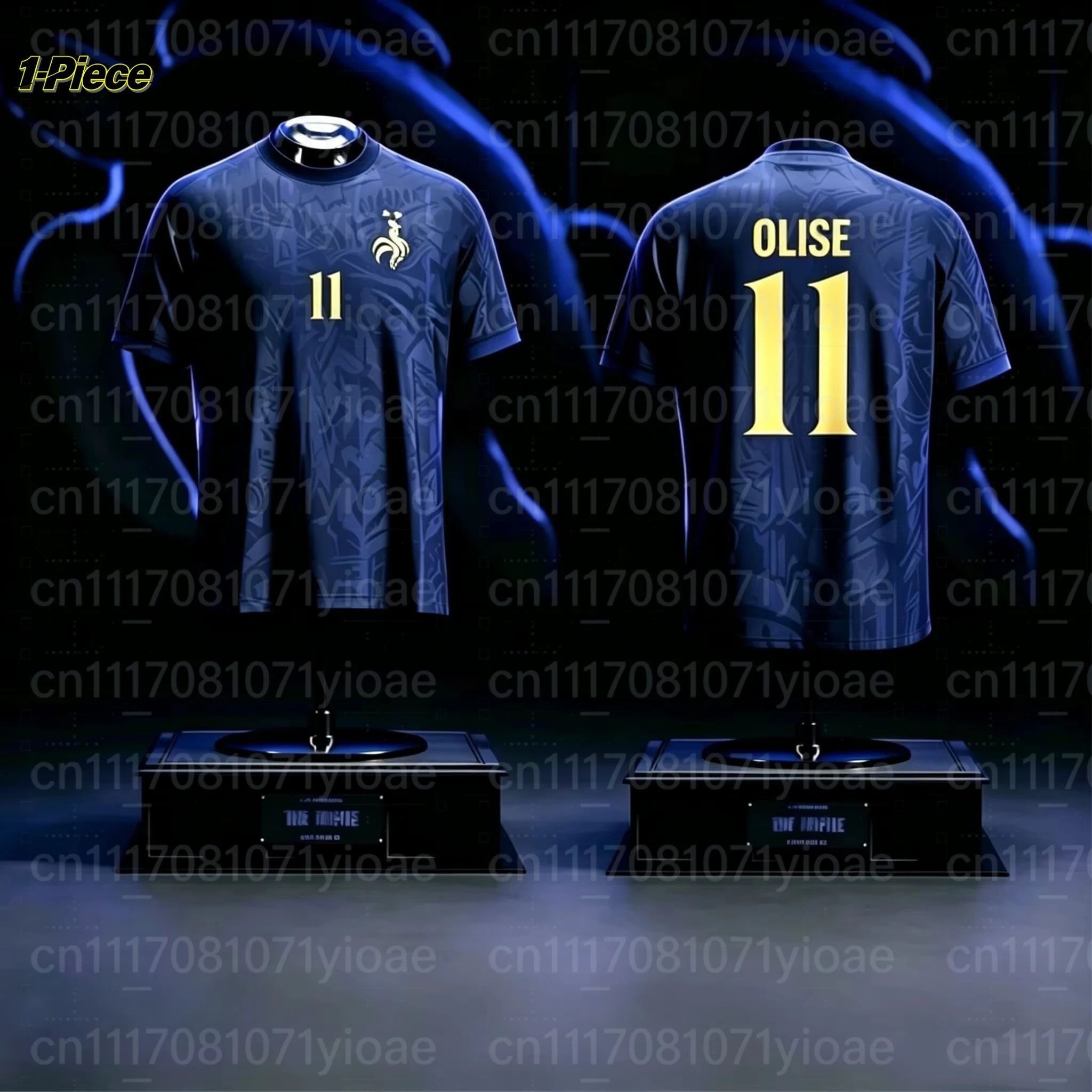 2026 Frankreich Fan Mbappe Nr. 10 Fußballtrikot Neues 2-Teiliges T-Shirt & Shorts Set, Einzelnes Oberteil Verfügbar, Sport-Trainingsanzug für Kinder & Erwachsene – Detail 5