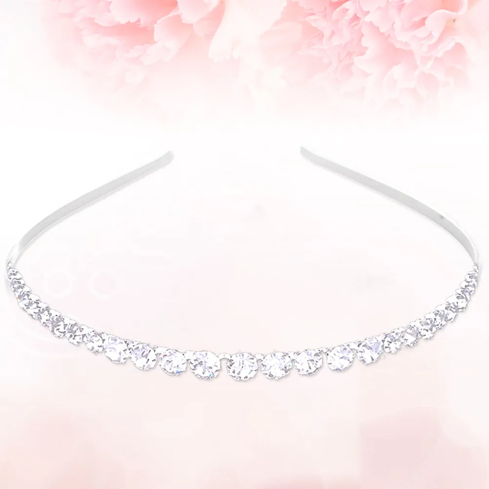 Elegant Bridal Crown Rhinestone Tiara Made of Fade-Resistant Alloy Lightweight Sparkling Wedding Engagement Party Headdress