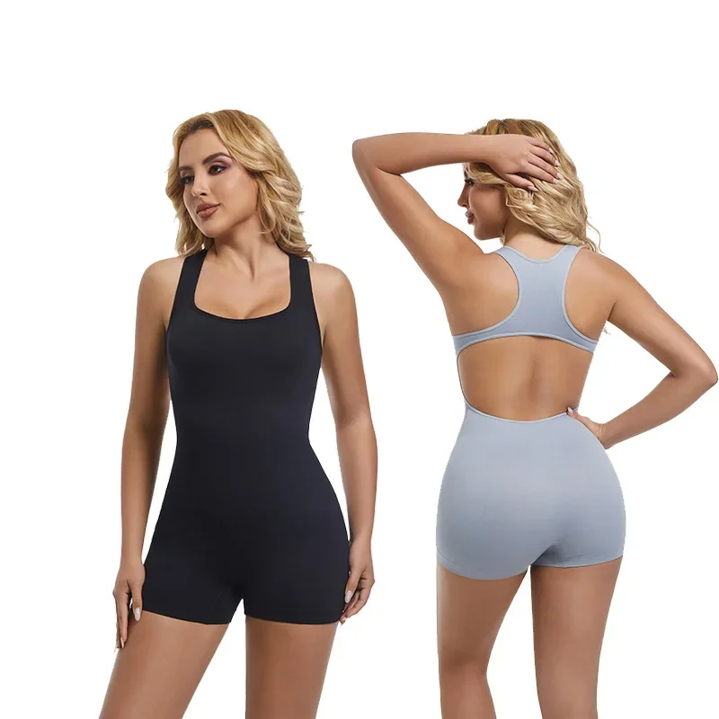 Shaper with Open Back DesignSeamless Jumpsuit for Sports and Fitness Waist Trainer  Body Shaper Women